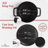 Cuisinel Cast Iron Dutch Oven - 3-Quart Deep Pot with Lid, Pan Scraper, Handle Covers for Indoor/Outdoor Cooking,
