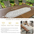 RHVQ 2Pcs Beige(13"x45") Lace Table Runners with Tassels, Farmhouse Boho Doily Vintage Floral Dollies for Tables