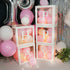 5 78 2026 5 Ledido Transparent Balloon Boxes, Clear Balloon Boxes with Pcs String Lights and Letters for Baby Shower