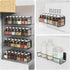 4 Pack Magnetic Spice Rack Organizer - for Refrigerator, Black