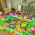 Mfmiudole 59"39.4" Kids Rug ABC Farm Play Mat for Toy Cars, Farm Life Road Traffic for Playroom Kids Car Road Rugs
