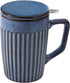 18-Ounce casaWare Shell Tilt & Drip Tea Infuser Mug (Ocean Blue)