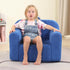 MOMCAYWEX Kids Snuggly-Soft Sherpa Chair, Cuddly Toddler Foam Chair for Boys and Girls, Sky Blue