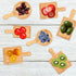 Charcuterie Boards, Cutting Board Set, 6 PCS Mini Bamboo Trays for Serving Food, Fruit Trays for Party Gifts