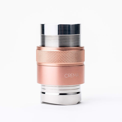 CREMA Coffee Distributor/Leveler & Hand Tamper V2, 39.25mm, Compatible with Flair Classic, Signature, Rose Gold
