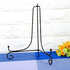 Health Gear 1 PCs Black Plate Stand for Display, Plate Holder Display Stand, Photo Frame Holder Stand, Iron Easel Classic Display Stand for Bowl Plate Photo Frame Book Artwork(10