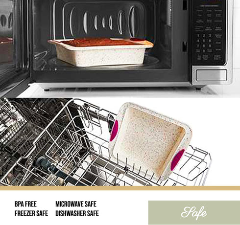 Trudeau 8x8in Confetti Silicone Cake Pan - Nonstick, BPA Free, Oven Safe to 428°F, Dishwasher Safe