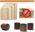 Walnut Cutting Board Feet, Non-Slip Self Adhesive Legs, Wooden Chopping Board Feet with Screw (Short)