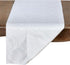 SARO LIFESTYLE Damask Table Runner, 16" x 108", White