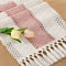 Socomi Boho Table Runner Macrame Long Easter Spring Farmhouse Woven Cotton Linen
