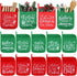 10 Pcs Christmas Pot Holders with Pocket, Heat Resistant Oven Mitts, Red & Green, for Kitchen Baking