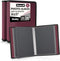 Dunwell Small Photo Album 5x7 (2-Pack, Ruby), 5 x 7 Photo & Art Portfolio Book, 24 Sleeves, 48 Pages for Professional
