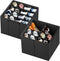 SpaceAid Shoe Organizer for Closet, 2 Pack Foldable Shoe Storage Containers Baskets