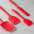 4 Piece Silicone Spatula Set, Flexible Heat Resistant Non-scratch Baking Cooking Rubber Spatulas with Stainless Steel
