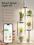 16W(2 8W) 10 Dimmable (2 Packs,Black) GLOWRIUM Grow Lights for Indoor Plants, Full Spectrum Puck Grow Light with Manual