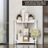 2 Orimade Rustproof Tier Floor Standing Corner Shower Caddy Organizer, Plastic Metal Splicing Floor Corner Shelf Rack
