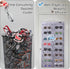 Sunglasses Organizer Storage, 16 Slots Wall Pocket Display, Dust-Proof Eyewear Hanging on Door