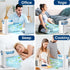 USB Powered Air Conditioner Fan, 700ML Automatic Timing Portable Cooler Humidifier with 7 Color Night Light, 3 Wind