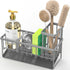 304 Countertop Cisily Sink Caddy Organzier with High Brush Holder, Sponge Holder for Sink, Rustproof Stainless, Kitchen