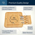ROYALHOUSE Personalized Cheese Board, Custom Bamboo Engraved Customized Gifts Bridal Shower Gifts Perfect