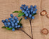4 DS. DISTINCTIVE STYLE Artificial Blueberries Pieces Lifelike Faux Fruit Berries Fake Flowers for Decoration (Blue)