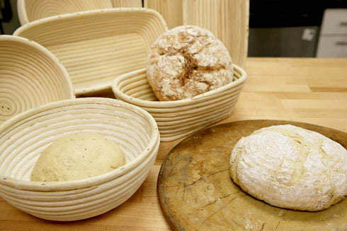 Frieling Proofing Basket, Brotform Bread Rising Banneton, Rectangle, 12-Inch by 5.5-Inch, Serving Basket
