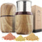 COOL KNIGHT Electric Herb Grinder, Large Capacity, High Rotating Speed, Spice Grinder for Herbs, Wood Grain 2