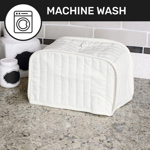 Ritz Premium Universal Two Slice Toaster Cover, 11.25" x 5.75" x 7", Natural