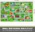 Decor,5.2'x3.3' Capslpad Green Car Road Kid Rug Carpet Playmat for Playoom Traffic Road Kids Play Mat for Toddler Non