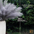 ZIFTY 7-Pcs Faux Pampas Grass, 38"/3.1FT Large Tall Fluffy Artificial Flower for Vase Filler Home Decor (Grey)