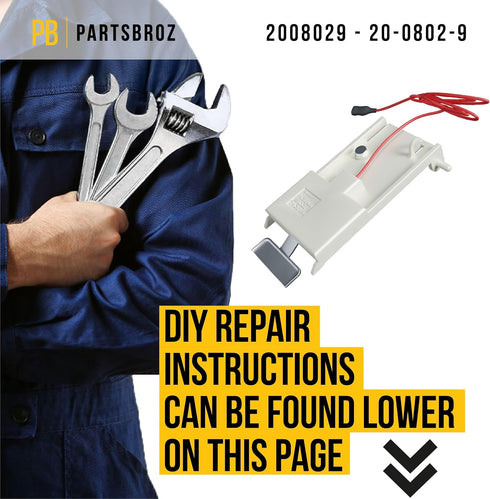 PartsBroz 2008029 Ice Thickness Control Probe - Compatible Manitowoc Ice Machine Parts, Quick DIY Replacement