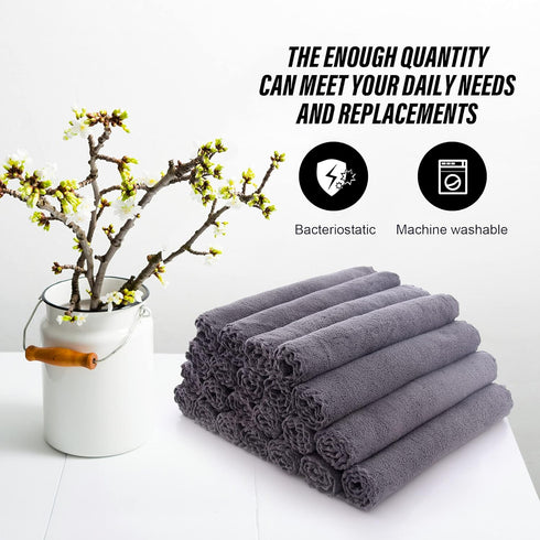 Set 12 12 inches 72 Pack MOONQUEEN Ultra Soft Premium Washcloths - x - - Quick Drying - Highly Absorbent Coral Velvet