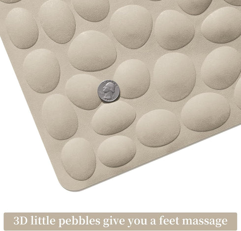 16x31.5 inch OTHWAY Bathtub Mat Non Slip, Rubber Bath Mat for Kids for Baby, Large Bath Mats for Bathroom Tub