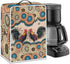 Boho Chicken Pattern Coffee Maker Cover, Dust and Fingerprint Protection for Stand Mixer, Machine Washable, Boho Brown