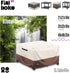 Finiboko Cover,40"L 40"W 23"H Furniture,100% 600D Patio Ottoman x x Square Patio Dining Table Cover for Outdoor