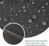32L 32W 17H inch, Patio Ottoman Cover, Waterproof Outdoor Square Furniture Cover for Side & End Table x x Black