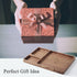 Best Dad Ever Valet Tray - Walnut Wood Nightstand Organizer for Men Women, Catch All Tray for Phone Jewelry Cologne