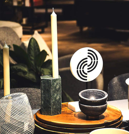 Hyoola 10 Inch Dinner Candles, 12 Pack, Wool White Tall Unscented Rustic Long Burning Candle Sticks