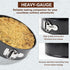 Premium Springform Pan Set - 4, 7, 9, 10 Inches Round Cake Pans with Removable Bottom