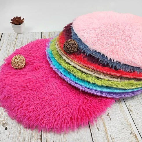 30 16 Inch Pcs Kids Crazy Carpet Circle Seats Round Floor Mat Kids Floor Cushions Soft Colorful Educational Classroom
