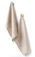 Solino Home Linen Kitchen Towels Set of 2 - 100% Pure Linen, Natural 17 x 26 Inch, Machine Washable