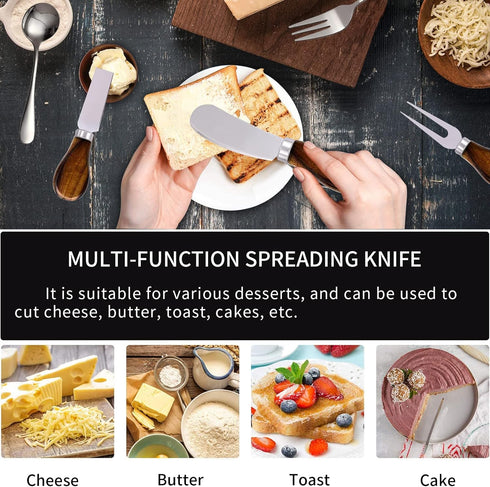 Charcuterie Accessories 20 Pcs, Cheese Spreaders, Mini Serving Spoons, Forks, and Tongs for Charcuterie Board
