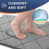 OLANLY Ultra Soft Memory Foam Bath Mat 30x20, Absorbent Machine Washable Bathroom Rug, Thick Grey Bath Rugs