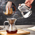 Unbreakable Gooseneck Kettle for Drip Coffee, 20OZ Glass Coffee Kettle with Lid for Stove Top