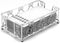 Silver Guest Towel Holder Tray for Bathroom Napkin Organizer for Disposable Hand
