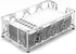 Silver Guest Towel Holder Tray for Bathroom Napkin Organizer for Disposable Hand