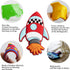 WISESTAR 26PCS Transports Rubber Fridge Magnets for Kids - Aircraft, Boat, Vehicle, Educational Toy Tool