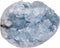 rockcloud Large Natural Raw Blue Celestite Mineral Healing Crystal Cluster Geode Irregular Home Decoration Specimen
