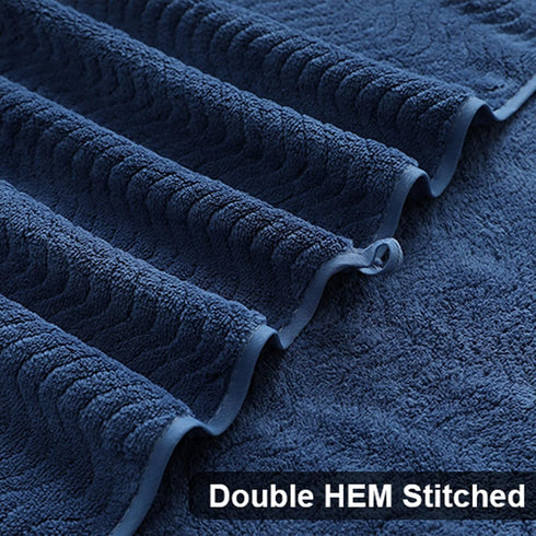 8 Set 2 2 4 Smuge Ultra Soft Piece Textured Bath Towel for Bathroom Shower Pool, Kitchen, Quick Dry, Lightweight Highly