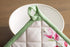Maison d' Hermine Pot Holders Set, 100% Cotton Heat Resistant Potholders, 8" x 8", Pack of 2, Botanical Fresh